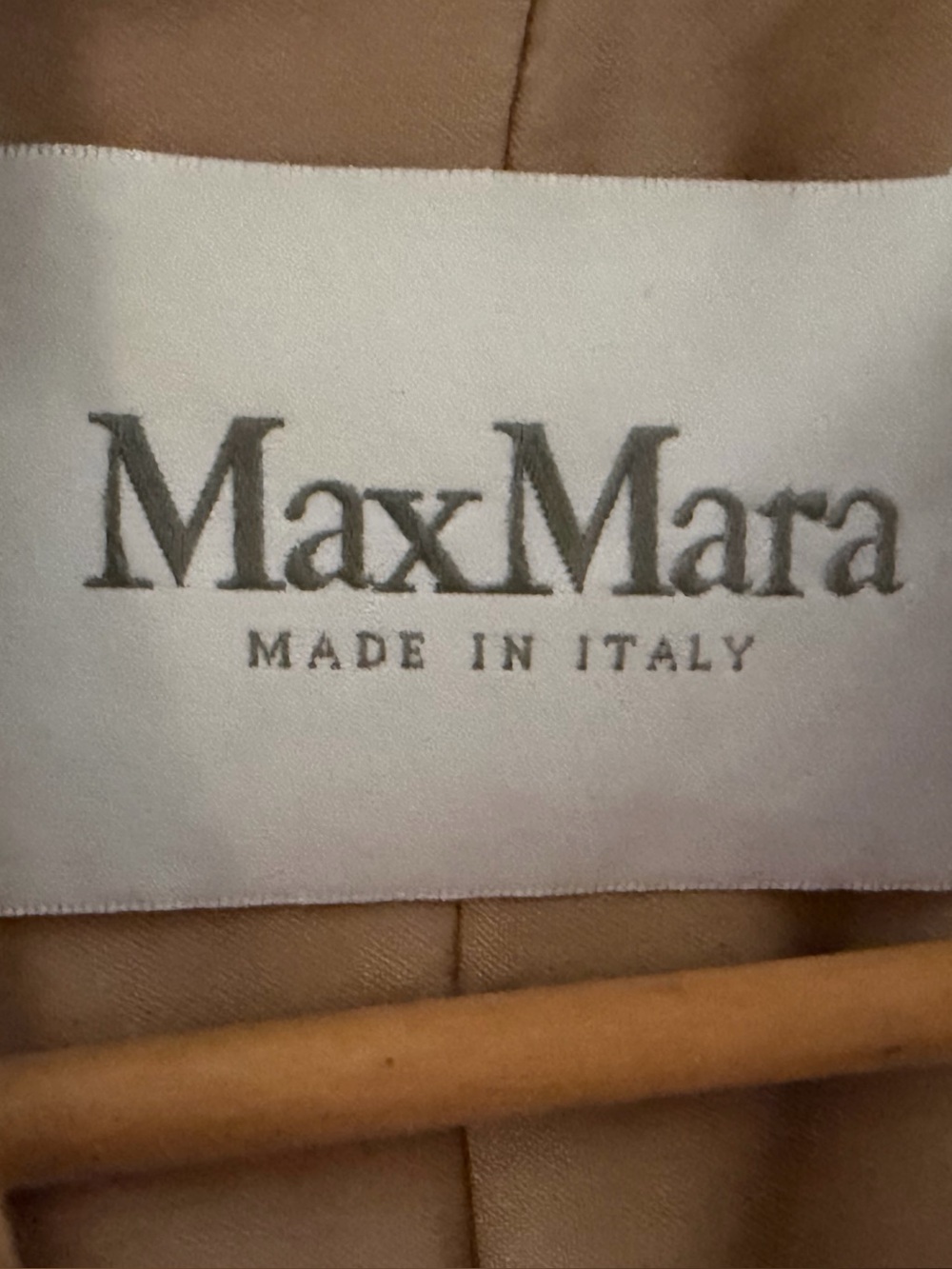 MaxMara Camel Virgin Wool Angora Tailored Coat US 4 IT 38 - Picture 2 of 11